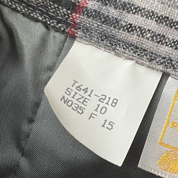 PENDLETON 100% Virgin Wool Pleated Tartan Midi Skirt Size 10 Made in USA Holiday - Picture 5 of 7